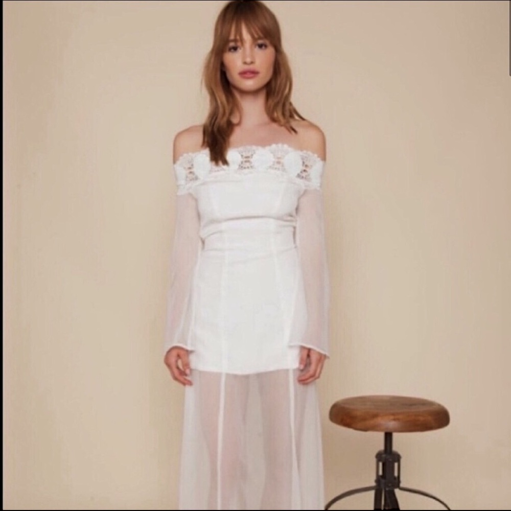 Stone Cold Fox Irina Lace Maxi Gown